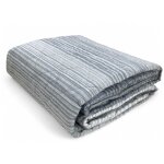 Grey kot stripe light quilt - couette printemps et - 100 % coton - hypoallergnique - fabriqu en italie ...