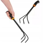 Griffoir de jardin, scarificateur trident pour le jardin, griffes de jardin en métal Griffoir de jardin, scarificateur trident pour le jardin, griffes de jardin en métal