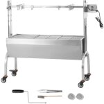 Mophorn - le gril  rtisserie mesure 46 pouces et a une capacit de 132 lb. il est dot d'un moteur ...
