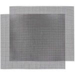 Grill barbecue, r�utilisable, tapis de cuisson d�coupable, grille antiadh�sive, 2 pi�ces (4236cm)