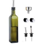 Grillx bouteille d'huile d'olive avec bec verseur - 500 ml - bouteille d'huile en verre - avec bec verseur, ...