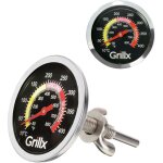 Grillx thermom�tre barbecue montable - celsius et fahrenheit - thermom�tre encastrable jusqu'� 400 �c ...