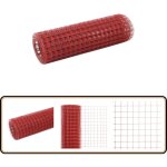 Grillage acier avec revtement en pvc 10x0, 5 m rouge - clture rigide - grillage agricole - protection ...