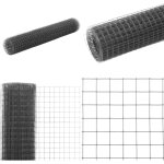 Grillage acier avec revtement en pvc 10x1 m gris - clture jardin - grillage agricole - clture rigide ...