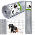 Grillage anti - rongeurs pour voli�res, soud�, zinc, 10 x 10 x 0, 8 m, 25 m�