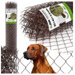 Grillage pour cl�ture de propri�t�, couleur marron, mailles 62 x 62 mm, diam�tre 3 mm, hauteur 1, 2 m, ...