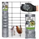 Grillage forestier 125 / 14 / 30 l 50 m �paisseur gratuite pour poules, li�vres et moutons