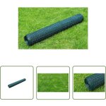 The living store - grillage  poule avec revtement en pvc 25x0, 5 m vert - clture jardin - grillage ...