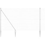 Grillage rouleau?cl�ture en fil soud� avec 7 piquets en pointe 1, 6x10 m en acier galvanis� cfw8801166 ...