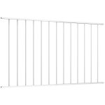 Grillage rouleau?panneau de cl�ture en acier thermolaqu� 1, 63 x 1, 25 m blanc
