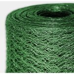 Grillage triple torsion acier vert maille hexagonale 13 mm 75 cm x 10 m - karat