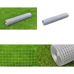 Grillage pour volière acier galvanisé 10x1 m argenté - trellis métal - grillage agricole - clôture poule ... Grillage pour volière acier galvanisé 10x1 m argenté - trellis métal - grillage agricole - clôture poule ...