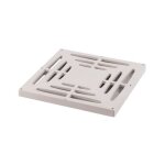 Suinga - grille 53x53 cm, pour bouche d'vacuation monobloc 55 cm. permet le passage des pitons