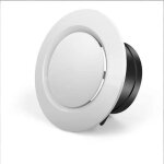 Grille aeration 125mm grille aeration reglable 125mm convient pour vmc, garage, salle de bain, cuisine ...