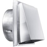 Grille d'aration en acier inoxydable 150 mm - rsistante aux intempries sans clapet anti - retour - ...