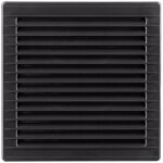 Grille d'aération carrée encastrée réglable ø 80 - 150 avec moustiquaire 170x170x11, 5mm abs gris anthracite ... Grille d'aération carrée encastrée réglable ø 80 - 150 avec moustiquaire 170x170x11, 5mm abs gris anthracite ...