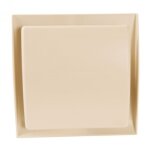 Grille d'a�ration design neolia sp�ciale gaz � 125 sable en pvc nicoll gdt125s