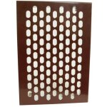 Grille d'a�ration m�tallique pour int�rieur d / tkm 140 x 210 mm marron - wd - 007 - 1818