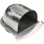 Grille d'a�ration murale en acier inoxydable 100 mm 150 mm pour salle de bain, cuisine, s�che linge, ...