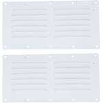 Grille d'a�ration � persiennes 2 pi�ces, panneau de ventilation rectangulaire estamp� en acier inoxydable ...