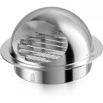 Grille d'a�ration ronde 150 mm bouche de ventilation murale pour cuisine et salle de bain