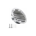 Umnuou - grille aration vmc, grille d'aration en acier inoxydable 125mm avec vis et chevilles protection ...