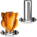 Grille barbecue fonte, support de poulet acier inoxydable gril vertical r�tissoire, le nouveau support ...