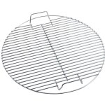 Grille de barbecue ronde, en acier inoxydable, adapt�e � la cuisson au charbon de bois / gaz, sur les ...