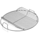 Grille de barbecue ronde, en acier inoxydable, adapt�e � la cuisson au charbon de bois / gaz, sur les ...
