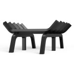 Grille à bûches de cheminée mophorn de 53, 3 cm, 6 pieds de support, en acier avec revêtement en poudre, ... Grille à bûches de cheminée mophorn de 53, 3 cm, 6 pieds de support, en acier avec revêtement en poudre, ...