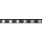 Alcadrain - grilles - grille pour caniveau de douche linéaire 115 cm, noir mat pure - 1150black Alcadrain - grilles - grille pour caniveau de douche linéaire 115 cm, noir mat pure - 1150black