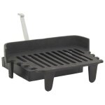 Grille de chemine + tiroir  cendres en fonte