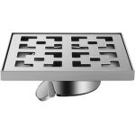 Grille de fen�tre r�tro, siphon de sol en acier inoxydable � grand d�bit, adapt� au tuyau d'�vacuation ...