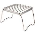 Grille pour feu de camp, grille bbq transportable, grille format pliante 17cm, idal pour un petit barbecue ...