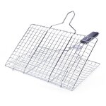 Grille - pain double pour barbecue, viande, poisson, rglable, 32 x 32 cm, pliable, extensible, ustensile ...