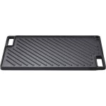 Mophorn grille / plaque de cuisson r�versible - 9, 7 x16, 7  en fonte pr� - assaisonn�e, antiadh�sive, ...