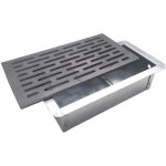 Fonderia bongiovanni - grille de pole  cendres pr - chemine en fonte 3016x1 cm mod. m avec tiroir ...