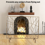 Grille de protection de chemin�e ? grand pare - feu pour chemin�e ou po�le ? pare - �tincelles ? barri�re ...