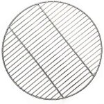 Grille ronde en acier inoxydable pour barbecue, camping, cuisson en maille, 38 cm de diam�tre, construction ...