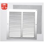 Edm - grille avec toile moustiquaire aluminium 0. 6 couleur natural 200x200mm (g)