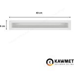 Grille de ventilation 6x40 loft kawmet - couleur blanc