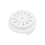 Jardibricodeco - grille de ventilation aeration ronde r�glable xl blanche universelle 90 - 160mm