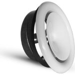 Grille ventilation d'air chaud blanche - � 100 mm