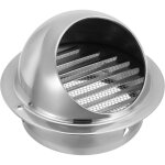 Grille de ventilation argent diam�tre ext�rieur 11, 8 cm 1 couvercle de chemin�e d'�chappement grille ...
