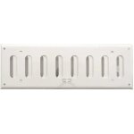 Grille de ventilation  coulisse - en acier blanc - 300 x 100 mm