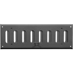 Pisla - grille de ventilation  coulisse - en acier gris - 300 x 100 mm