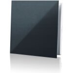 Grille de ventilation 16x16 cm ? pvc noir ? montage mural ou plafond ? filet anti - insectes inclus ? ...