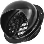 Grille de ventilation pistolet gris diam�tre ext�rieur 11, 8 cm 1 couvercle de chemin�e d'�vacuation ...