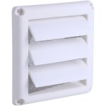 Grille de ventilation en plastique pour s�che - linge, 3 volets, grille de ventilation murale, couvercle ...