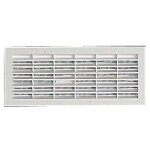 Grilles de ventilation rectangulaires � encastrer - sans moustiquaire - 108 x 254 mm - noire - raccords ...